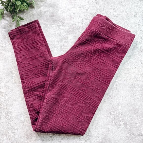 American Eagle High Rise Textured Legging Red Size Small - Picture 1 of 7